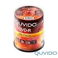 100 QUVIDO DVD-R 4.7GB 16x full printable in Spindel // RiTEK