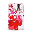 RIM Blackberry Curve 8300 8310 8320 8330 Crystal Silicone Image Skin Case Red Hearts Design