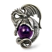 Wisdom Dragon Pendant in Sterling Silver