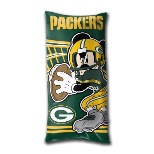 Disney/NFL Green Bay Packers Mickey Mouse Fold-Up Body Pillow