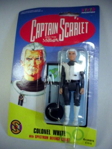 Childrens Toyshop  Toys : Captain Scarlet Colonel White 4 inch Action figure