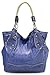 Scarleton Laser Cut Handbag H108007 - Blue
