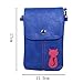 Gonezon - Blue PU Leather Universal Cell Phone Vertical Sleeve Cross-body Bag with Detachable Shoulder Strap and Card Slot for iPhone 6 Plus iPhone 6 5S Samsung Galaxy Note 4 Note Edge S5 S6 S6 Edge Alpha HTC One M8 M9 LG G3 G Pro G2 Nexus 5 Nokia Lumia Phones Sony Xperia Series BlackBerry + Dolphin Decorate Strap