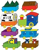 Train Wall Decals / Nursery Stickers