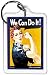 Rosie The Riveter Mirror Lucite Key Chain