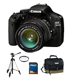 Produkt-Bild: EOS 550D - Tasche/Stativ Pack (Geh&auml;use, 18-55mm, Stativ, Blitzger&auml;t, Filter, SD)