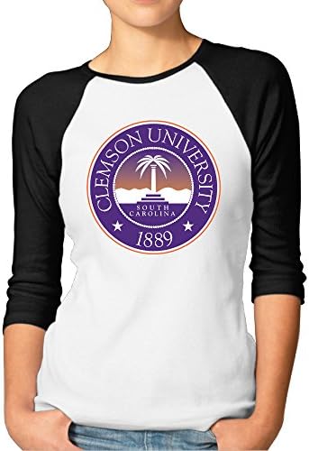 DDTD Clemson University 1889 Women's Comfort Raglan Tee Black S