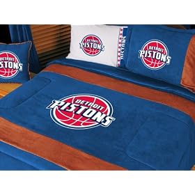 Detroit Pistons MVP Bedding Set-Twin-includes comforter, sheet set, 1 sham, bedskirt, 1 pillow