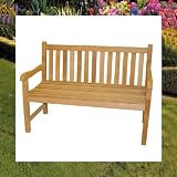 Teakbank 120cm Gartenbank Teak Sitzbank Bank Gartenmöbel Holz