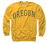 Oregon Ducks Gold Arch Crewneck Sweatshirt