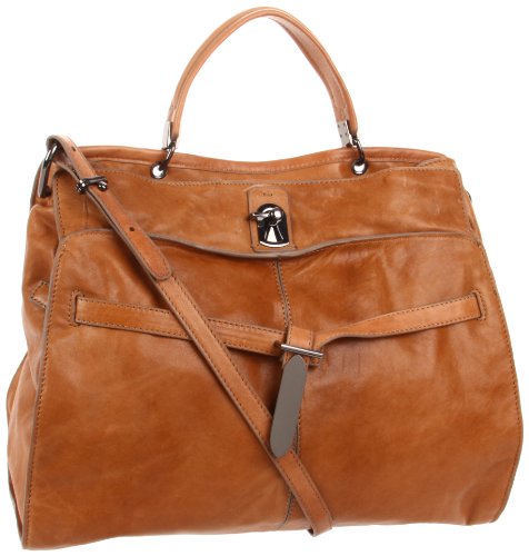 Kooba Liam PF12004-3 Satchel,Camel,One Size
