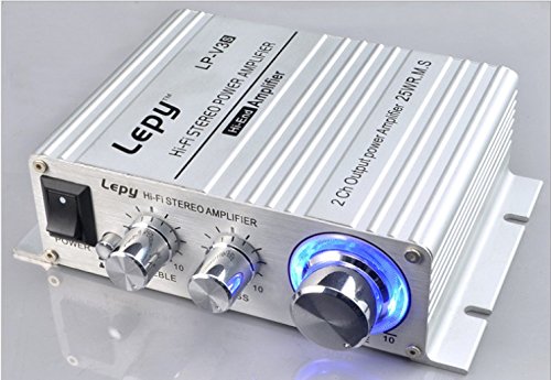 Lepy Lepai Lp-v3s Motorcycle Hi-fi Stereo Digital Audio Amplifier Sliver Color