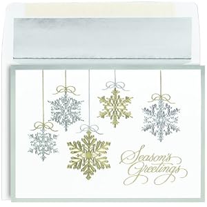 Snowflake Ornament Christmas Cards -