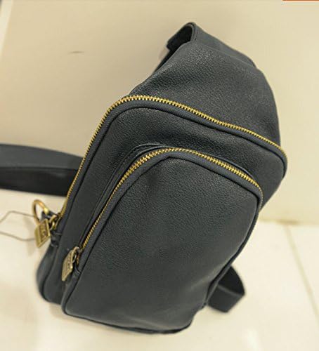 Big Capacity Fashion Chest Pack New Leisure Popular Crossbody PU Leather Bag Sports Trend Shoulder Bag With Adjustable Belt For Cellphones And Umbrella (Bigger Size)