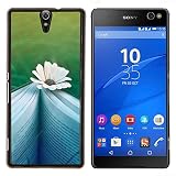 BearCase / Hard Back Shell Plastic Case Protection Cover /// Sony Xperia C5 Ultra /// Book Reading Letters Writing Daisy Flower