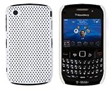 Hard Mesh Snap Case for BlackBerry Curve 8520 / 8530 / 9300 - White