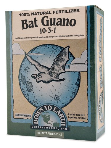 Down To Earth 100% Natural Bat Guano 10-3-1 Fertilizer - 2.75 lb #07886