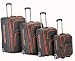 Rockland Luggage Varsity Polo Equipment 4 Piece Luggage Set, Charcoal, One Size