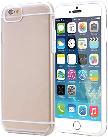 Case Essentials iPhone 6 Case (4.7" inch) Scratch-Resistant Clear Slim Fit Cover with Shock Absorbent TPU Hybrid Bumper Protection (White/Clear)