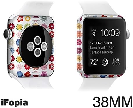 Black Friday Countdown Sale! Apple Watch waterproof Special body protector film accessories case for making(customizing) new apple watch with EDGE SKIN-iFopia®/FLOWER_2(21)