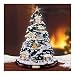 Norman Rockwell Village Christmas Illuminated Artificial Tabletop Christmas Tree