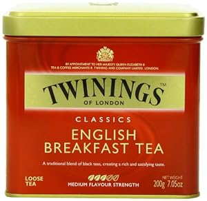 Twinings English Breakfast Tea, Loose Tea, 7.05-Ounce  Tins (Pack of 6)