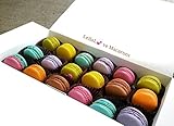 Macarons - Mini Macarons - 18 Assorted Chocolate and Fruit Flavors