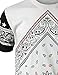 URBANCREWS Mens Hipster Hip Hop Paisley Crewneck Graphic T-shirt