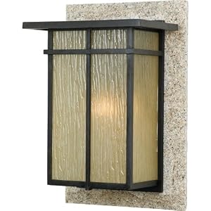 Quoizel GH8412IBG Guthrie 17-1 2-Inch Large Wall Lantern with Frosted Rain Glass Mounted... by Quoizel