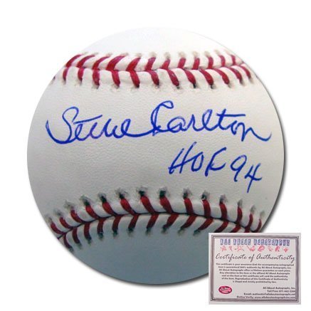 Steve Carlton Philadelphia Phillies Hand Signed Rawlings MLB Baseball with HOF 94 Inscription