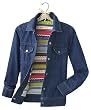 Sweater-Lined Denim Jacket
