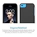 iPhone 5C Case, Maxboost [Vibrance Series] For Apple iPhone 5C Protective Slim SOFT-Interior Scratch Protection Vibrant Color Hard Cover Slider Style - Black