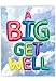 Inflated Messages - Balloon Get Well Greeting Card with Envelope (Big 8.5 x 11 inch) - Big Balloons, Feel Better Notecard From All of Us - Thinking of You Stationery for Kids, Adults J5651HGWG-US