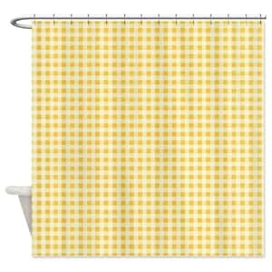 Amazon.com - Classic Yellow Gingham Plaid Shower Curtain