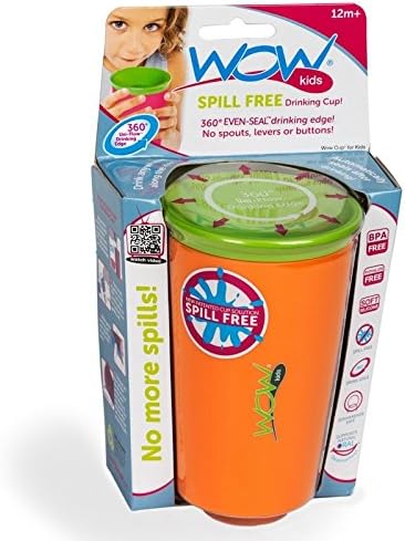 Orange Wow Cup Spill Free Design