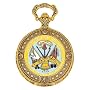Jules Jurgensen American Hero Series United States Army Insignia Gold Tone Pocket Watch with Chain #JJ7382GC