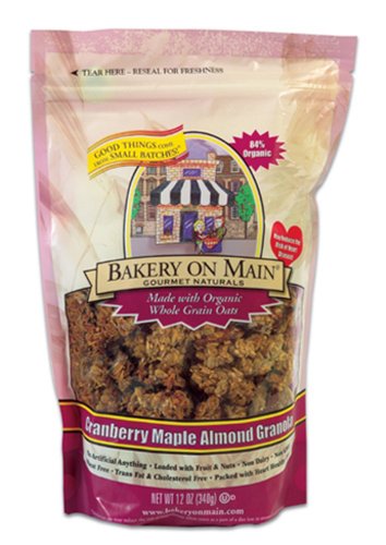 Bakery on Main Ultra Premium Granola, Cranberry Maple Almond, 12-Ounce Bags (Pack of 6) by Bakery on Main