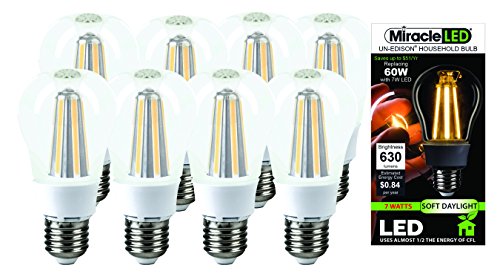 MiracleLED Miracle LED Nature’s Vibe Calm Gentle Morning Serenity LED Light Bulb (604224), Set of 8 Bulbs