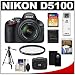 Nikon D5100 16.2 MP Digital SLR Camera & 18-55mm G VR DX AF-S Zoom Lens with 32GB Card + Case + Filter + Remote + Tripod + Cleaning & Accessory Kit