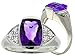 2.31 cttw 14k White Gold Genuine Amethyst Ring in title=
