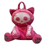 Pink Plush Kit Skelanimal Backpack Bookbag