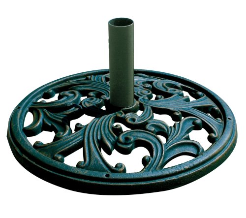 Arden Under table Cast IronUmbrella Base, 45 Pound, Green