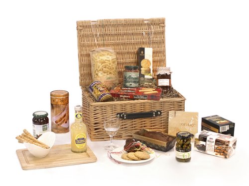 The Classic Luxury Hamper - Gourmet foods including Cake, Biscuits, Savoury nibbles and more!