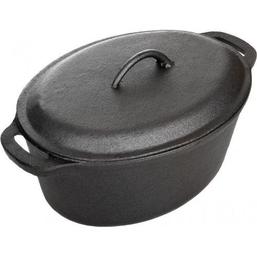 Cajun Cookware Pots 5 Quart Cast Iron Casserole Pot