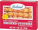 Roland Smoked Oysters in Cod Oil, 3.66-Ounce Cans (Pack of 10)