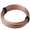 HiFi Lautsprecherkabel transparent - 2x4mm� - 10m Ring - OFC - Vollkupfer - Made in Germany - incl. 2 Klett Kabelbinder - 2,18/m