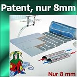 Fussbodenheizung Warmwasser Jollytherm Aquaheat 8mm d&Atilde;&frac14;nn 5,0m&Acirc;&sup2;