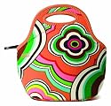 Built Gourmet Getaway Lunch Tote, French Bull Rainbow Flower Pattern
