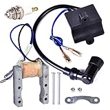 点火コイル+磁気ステータ+スパークプラグ 49cc 50cc 60cc 80cc 2ストロークエンジン モーター 電動 自転車