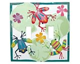 TREE FROG double SWITCHPLATE COVER light switch plate